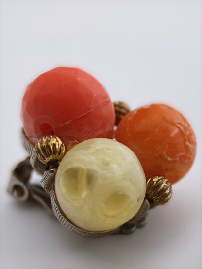 Auskarai klipsai su liucitu