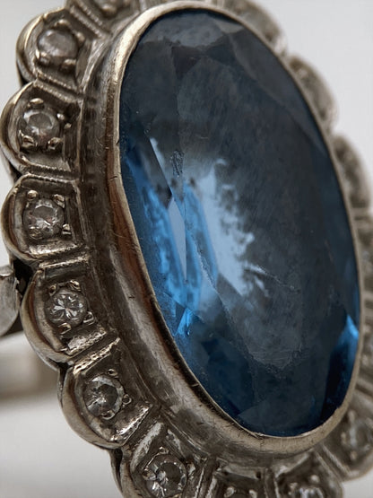 Retro sidabro žiedas