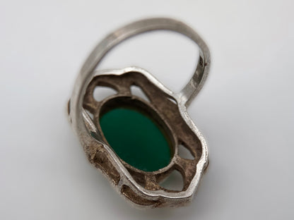 Art Deco sidabro žiedas