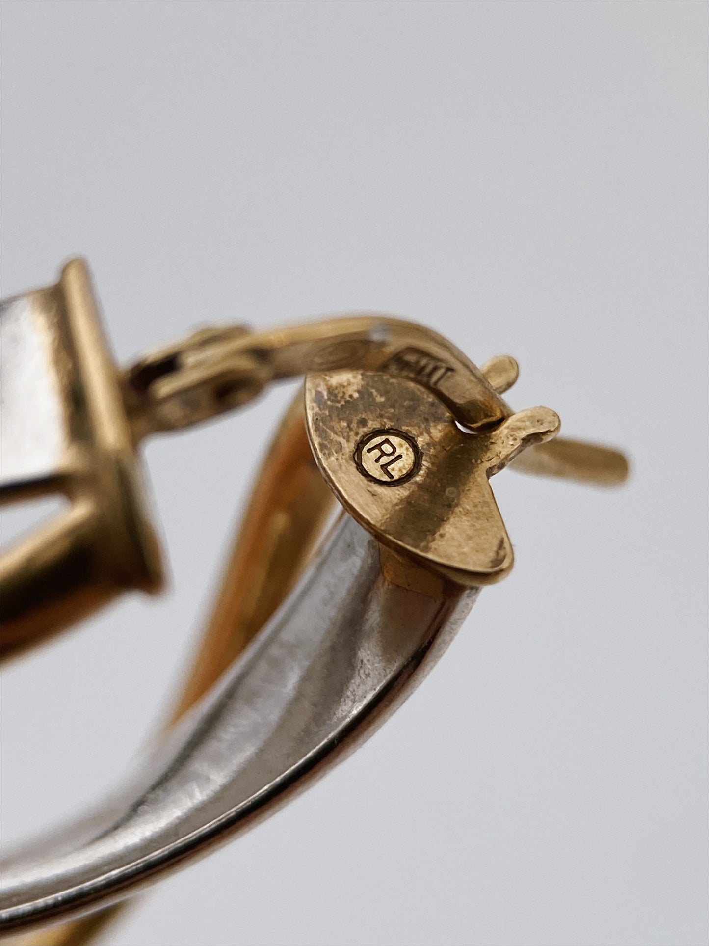 “Ralph Lauren” sidabro ir aukso auskarai